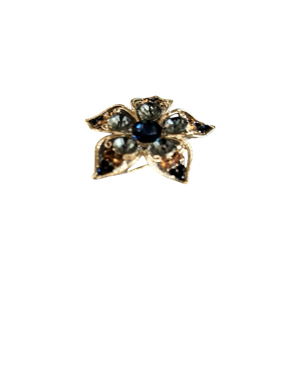 🌸 Flower Rhinestone Brooch 🌸 - Picture 3 of 4